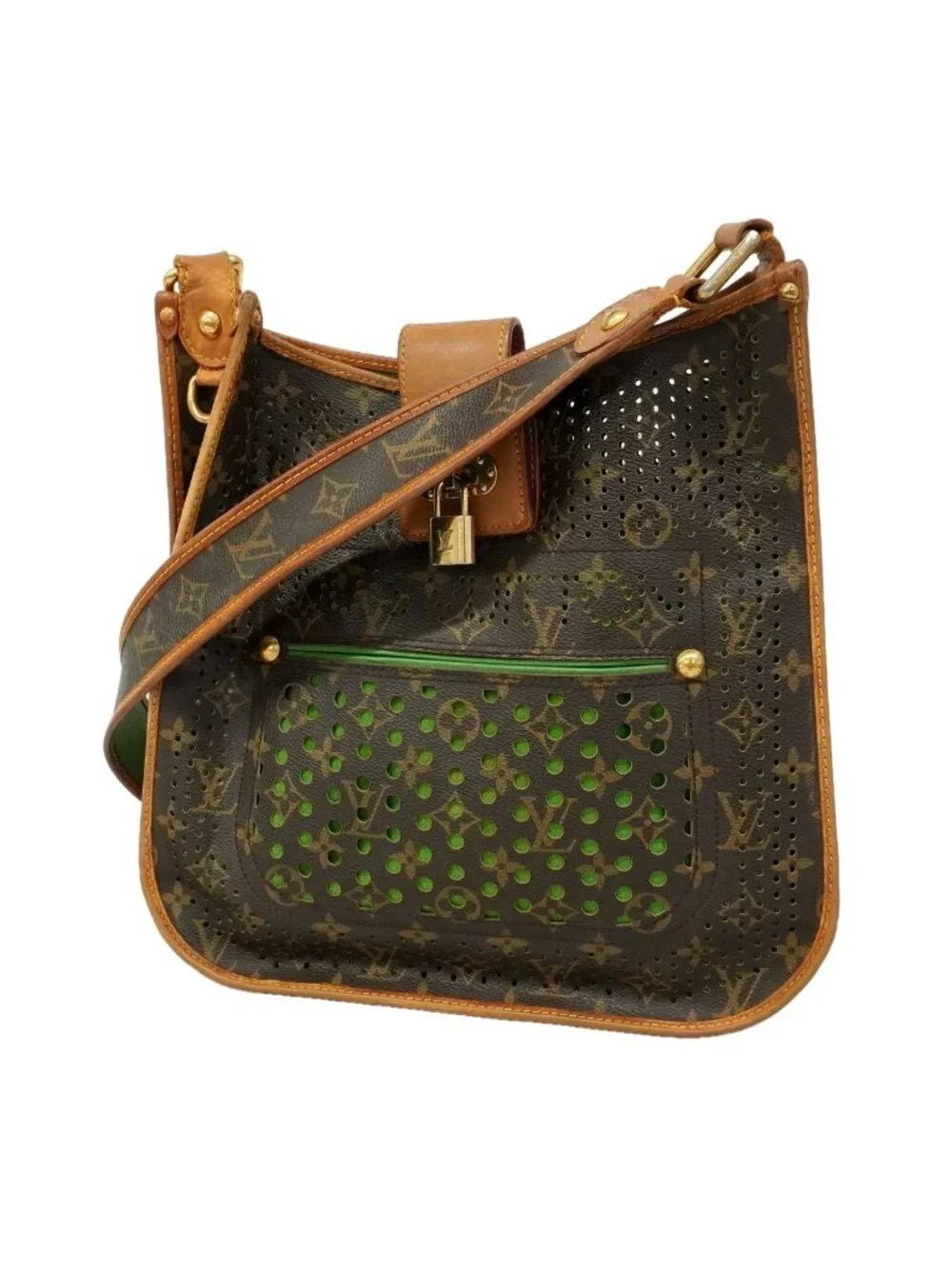 Louis Vuitton Shoulder Bag Monogram Perfo Musette Vert